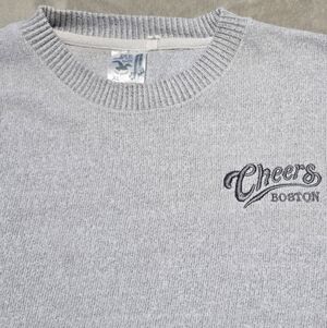 Vintage CHEERS Boston Mens Gray Sweatshirt Size XXL 90's Retro Sitcom EUC
